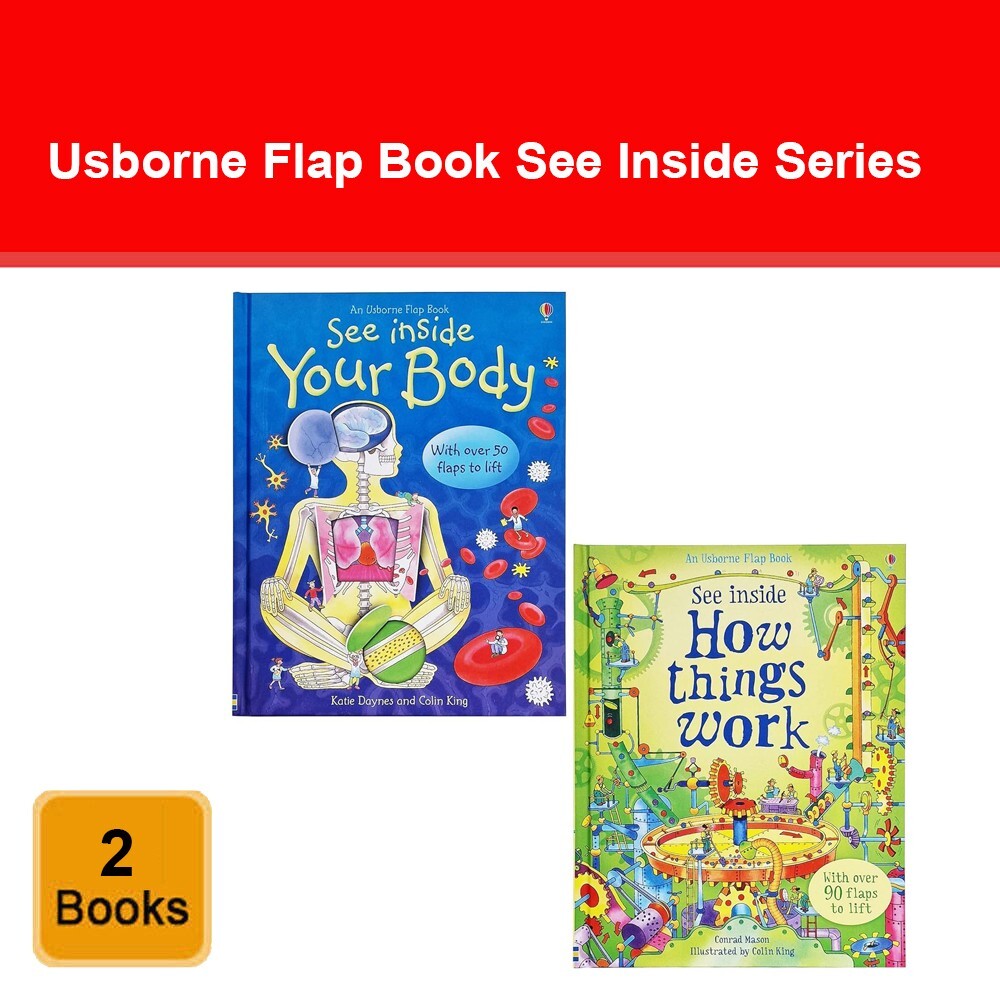 An Usborne Flap Book See Inside Series 2 Books Set See Inside Your Body
