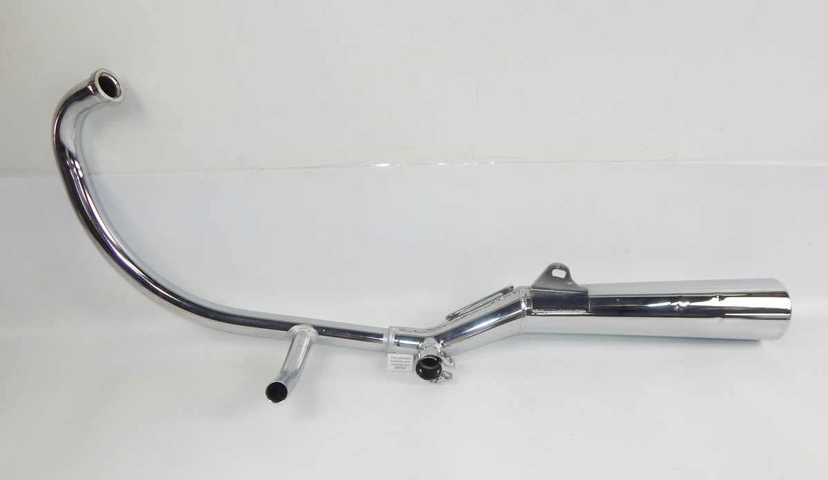 OEM YAMAHA 1982 XS400 RIGHT SIDE EXHAUST MUFFLER PIPE 12E