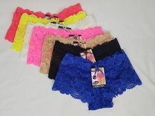 Lot of 3/6/12 Lace Boyshorts Hipster Panties Briefs Lingerie Underwear Women