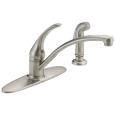 Delta Foundations Kitchen Faucet 1.8 GPM Stainless-Certified Refurbished