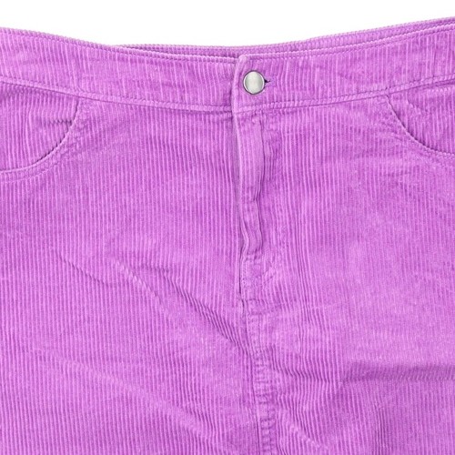 TU Womens Purple Cotton Blend Skirt Size 10 - Picture 8 of 12