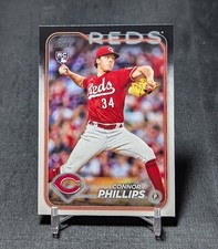 Connor Phillips Rookie RC 2024 Topps Series 2 Baseball Card #670 Cincinnati Reds. rookie card picture
