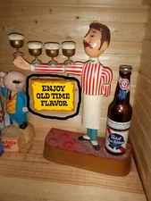 PABST BLUE RIBBON Reproduction  WAITER  " Enjoy Old Time Flavor "   Sign