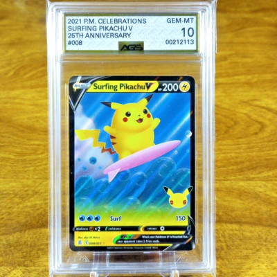Pokemon Celebrations Classic Collection Surfing Pikachu V 008/025