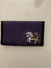 Vintage 80s Unicorn Tri-Fold Wallet NOS. 1980s Blue