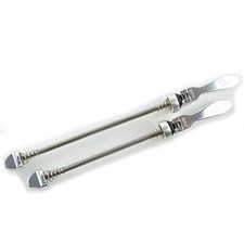 OMNI Racer Quick Release Road Mountain Bicycle Wheel Skewers Stainless: SILVER