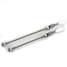 OMNI Racer Quick Release Road Mountain Bicycle Wheel Skewers Stainless: SILVER