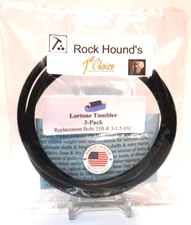 Rockhound's 1st Choice Replacement Drive Belts for Lortone 33B,3-1.5,45C (3Pack)