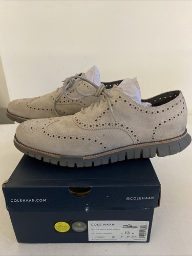 Cole Haan Men's Zg Rmstd Wing Ulined C39017 Dove/Tornado Size 13