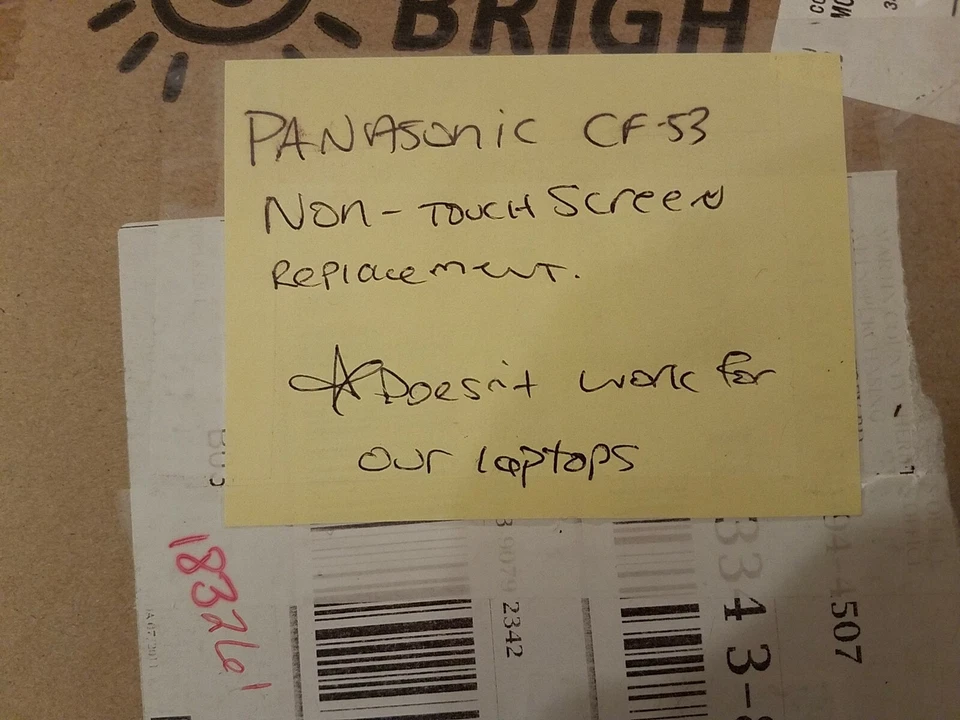 Brightfocal Panasonic CF-53 Non- Touchscreen Replacement . PLEASE READ! - Image 2 of 4