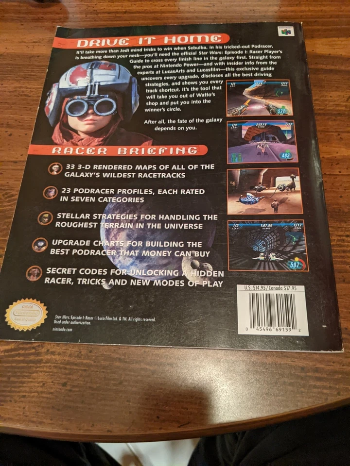 Star Wars Episode I Racer Nintendo Power Strategy Guide unused fresh! W game! Bx - Image 3 of 4