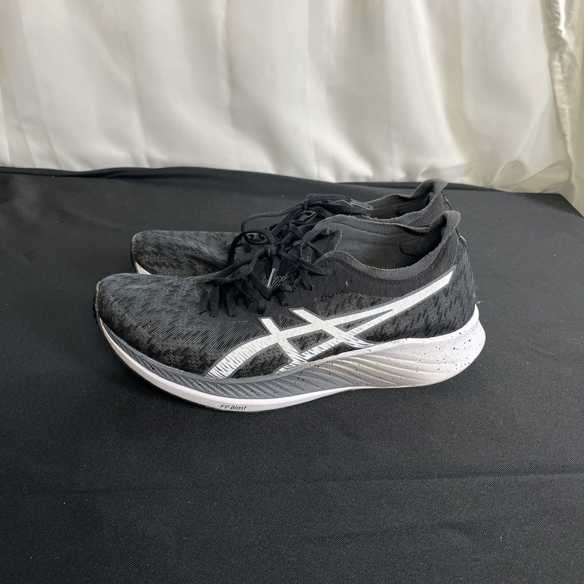 Asics Magic Speed Women's Black Running Shoes Sneakers Size