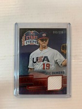 Joe DeMers 2015 USA Baseball Stars & Stripes Jersey Card #LLT-RO Serial #65/99