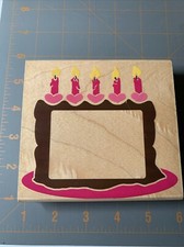 Rubber Stampede- Posh Impression Birthday Cake Frame