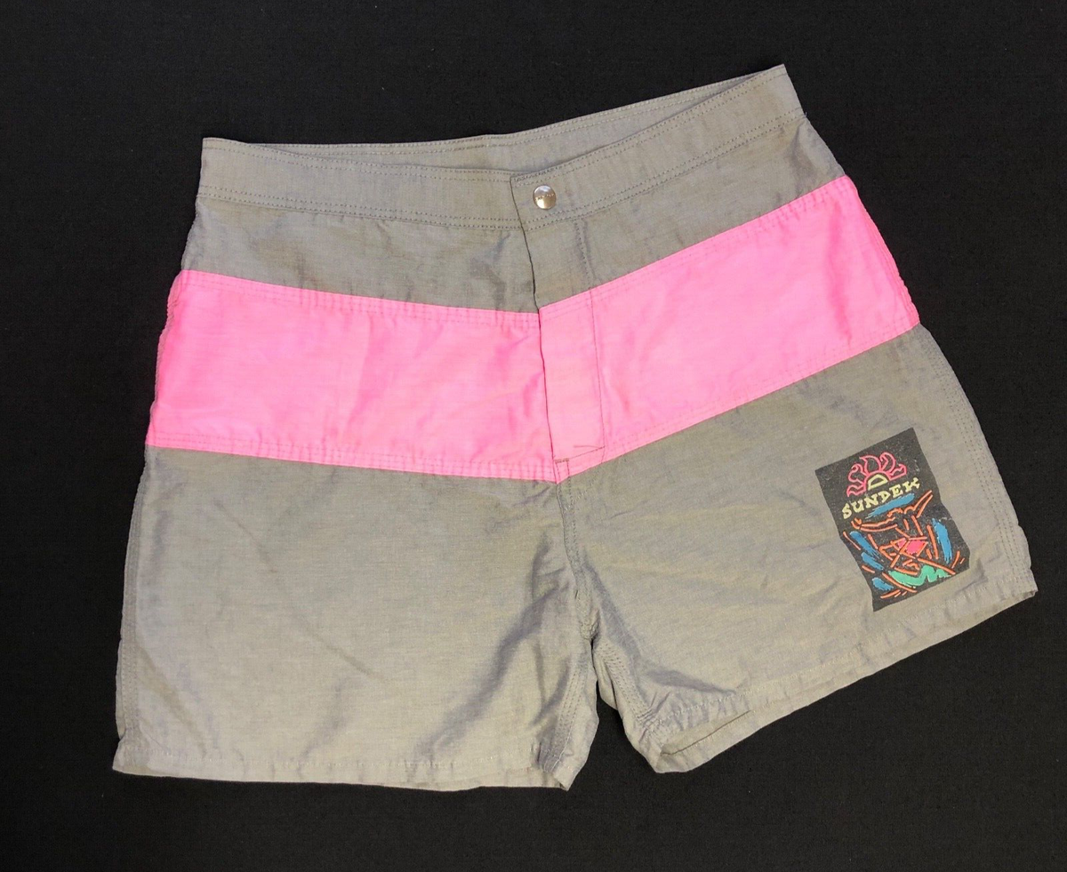 RAD 80s 90s VTG SUNDEK Board Shorts MADE IN USA American Surf Wear
