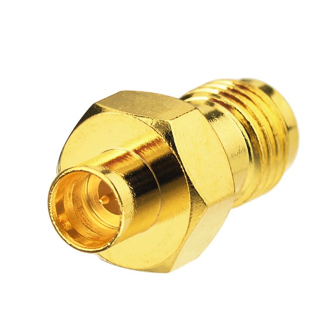 SMP Plug Male to SMA Jack Female Straight 50Ω RF Coaxial Adapter Connector eBay