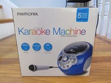 BRAND NEW SEALED MEMOREX MKS5215 PORTABLE KARAOKE PLAYER BLUE CD  GRAPHICS.