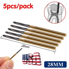 5 Pcs Dental Endodontic Tungsten Carbide Burs Set FG Endo-Z 28mm Drill ns