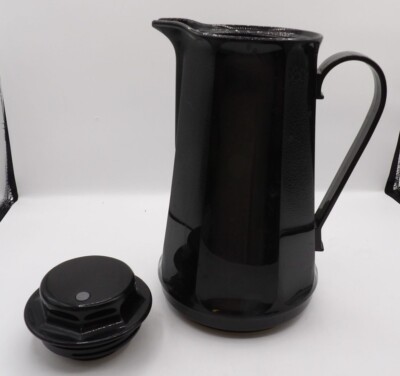 Vintage Thermos Coffee Carafe Model 5000 Black With Lid Canada