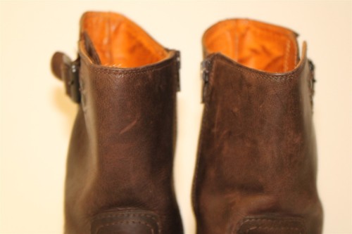 Aldo Mens 43 10 Brown Leather Zip Up Engineer Biker Boots - Imagen 4 de 24