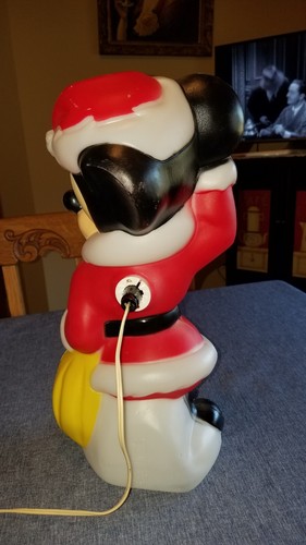 Mickey Mouse Santa, Empire Blow mold W/light - Picture 11 of 16