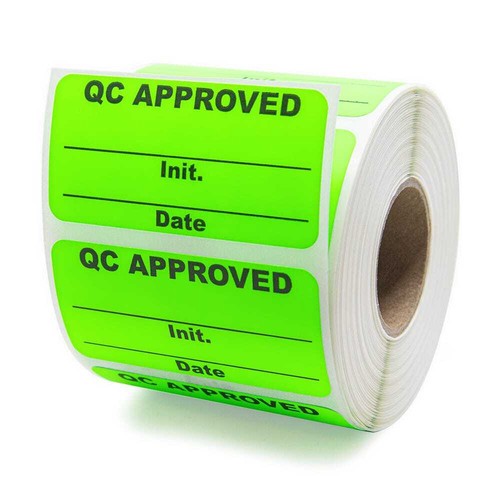 "Etiquetas de inventario de control de calidad aprobadas por control de calidad 2"" x 1"" - Imagen 4 de 4