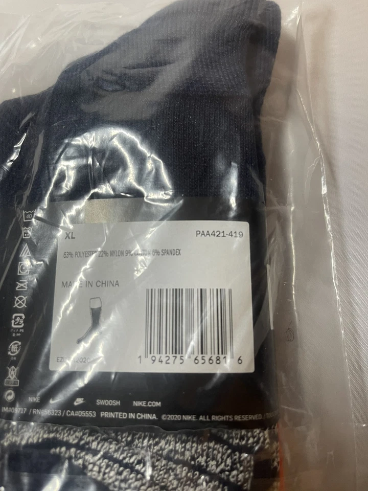NBA Nike Auténticos Azul XL Calcetines Hasta la Rodilla PAA421-419 S129 Foto 4 de 4