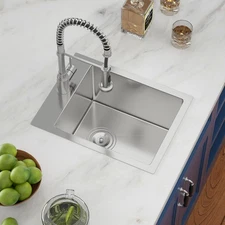 15" x 20" Drop In Bar Prep Sink - Stainless Steel 16 Gauge Single Bowl Deep T...