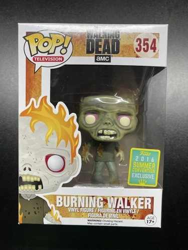 Funko Pop! Television The Walking Dead #354 Burning Walker Summer Con. Exclusive
