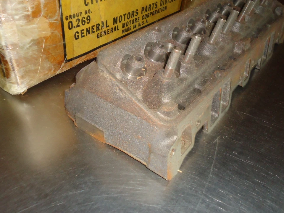 New NOS GM Cylinder Head 3731554 Date I66 1957 Chevrolet Chevy Bel Air 283 V-8 - Image 2 of 4
