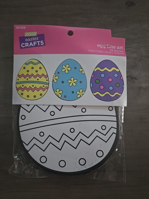 ( 24 pieces) Easter egg coloring craft Easter Sunday school supply 4.5''x6''