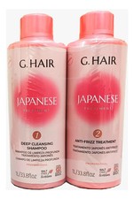 G.Hair Kit Professional / Treatment Japanese Anti-Frizz /Shampoo  Sealer 2x1L