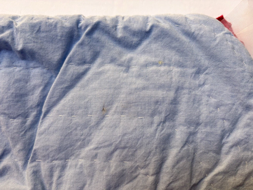 Pair Pottery Barn Kids Blue Quilted Christmas Stockings Ballerina - Image 4 of 4