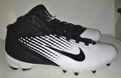 NIKE Alpha Speed TD Black White Molded Football Cleats New Mens Sz 16