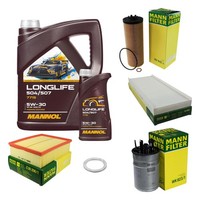 Mann Inspektionspaket 6L Mannol Longlife 5W-30 FüR Audi A4 Avant 2.5 TDI VW