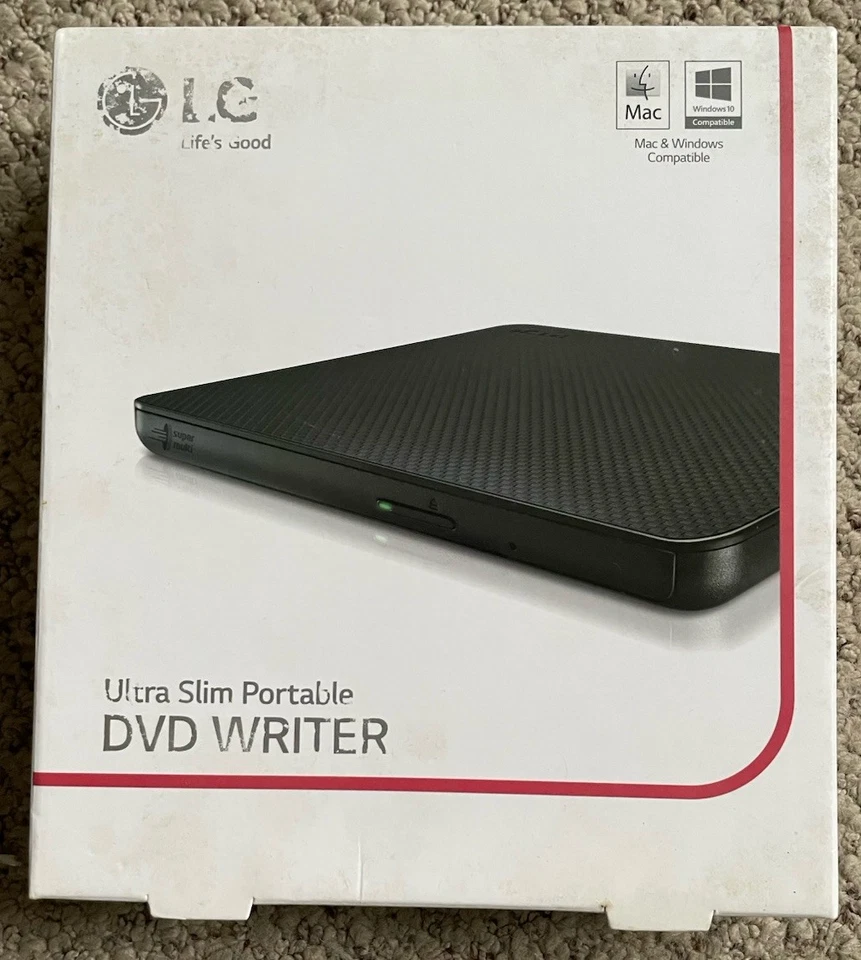 LG DVD Writer - Ultra Slim, Portable NIB - Image 2 of 4