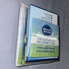 Brain Wash by David & Austin Perlmutter CDs DVDs Books Lot Self Help Improvement