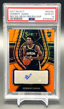 2021-22 Panini Select Herbert Jones Neon Orange Pulsar Auto /30 PSA 10 RC Rookie
