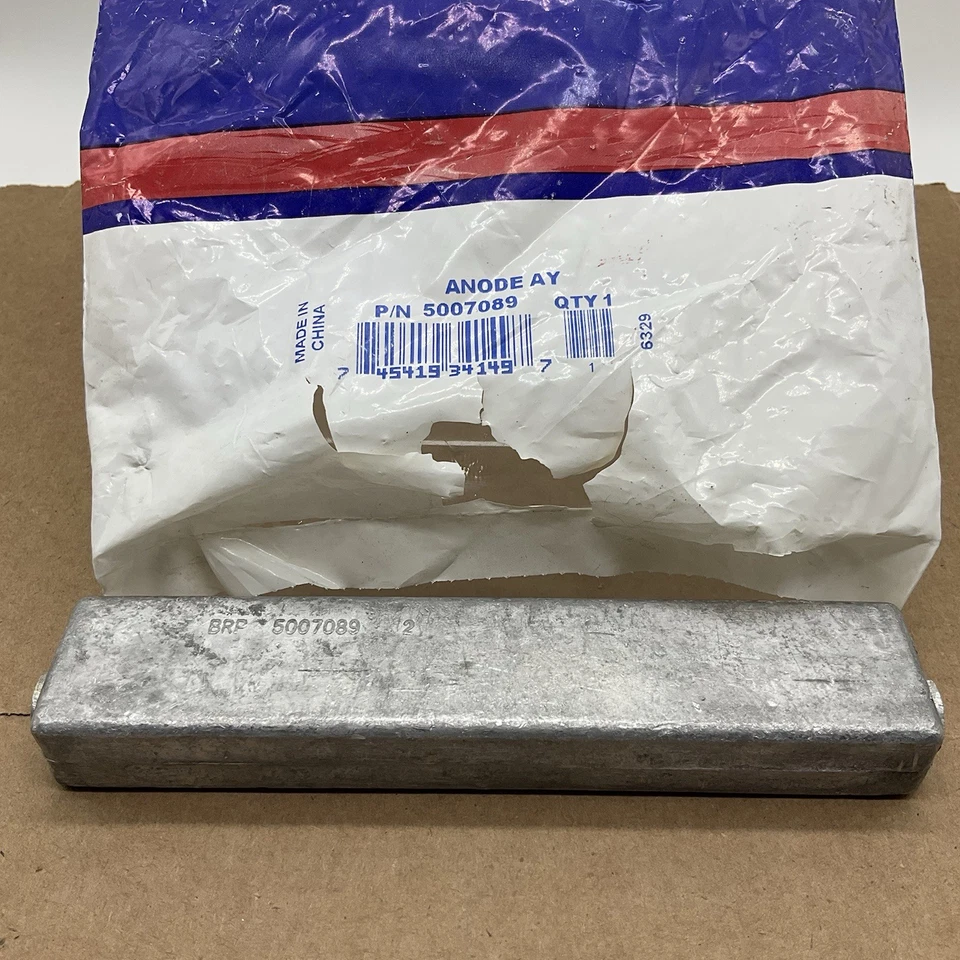 5007089 Johnson / Evinrude Power Trim Bar Magnesium Anode OMC BRP - Image 2 of 4