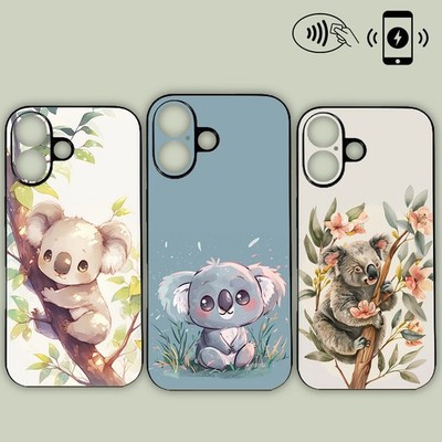 Kawaii Koala Blumen Floral Baum Baby Handyhülle MagSafe iPhone Samsung Motorola