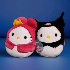 Squishmallows Sanrio Hello Kitty as My Melody And Kuromi 8 Inch Soft Plush New