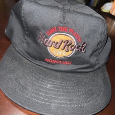 Vintage Hard Rock Café Hawaii Honolulu Snapback Hat One Size USA Made