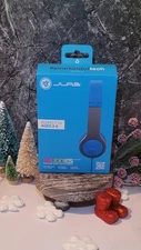 JBuddies 2nd Gen Folding Kids Wired Headphones Ages 2-8 Blue/Gray New Msrp $24.9