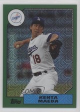2017 Topps Silver Pack 1987 Design Chrome Green 119/150 Kenta Maeda #87-KM 0it8
