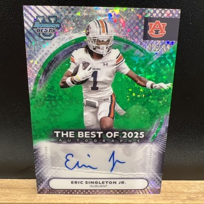 2025 Bowman Best U Eric Singleton Jr. Best of 2025 Auto Green Cracked Ice 99/99