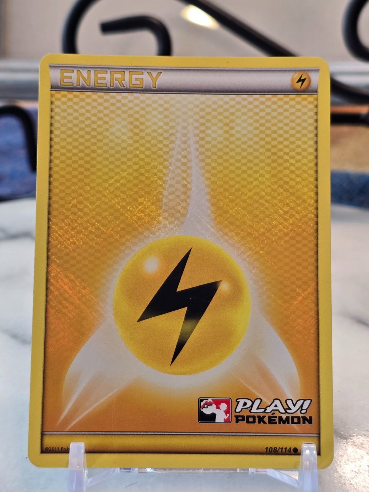 Pokemon TCG Lightning Energy (Play! Pokemon)108/114League & Championship Holo LP