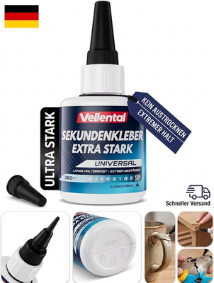 Sekundenkleber Gel Extra Stark Universal - Superkleber , Hitzebeständi