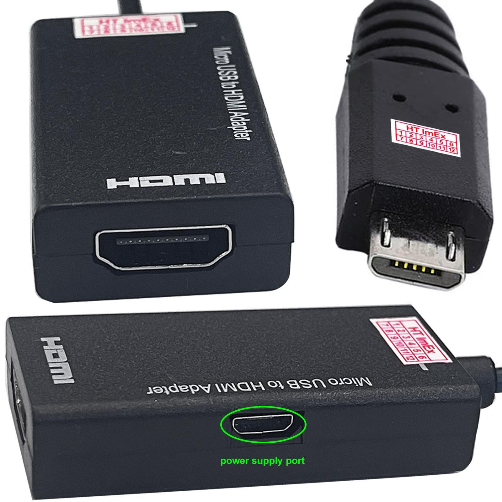 MHL 2.0 Micro USB auf HDMI HDTV Adapter für Samsung Galaxy S8 S7 S6 S5 S4 S3