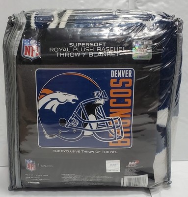 Denver Broncos 50'' by 60'' Plush Micro Raschel Throw Blanket - NFL