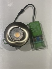 JCC V50 Fire Rated LED Downlight 6.5W IP65 2700K Brushed Nickel